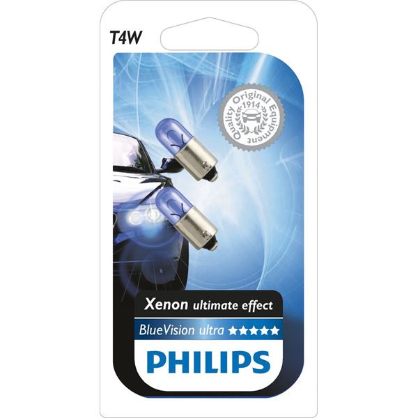 2 ampoules P21W LED blanches Philips - Feu Vert