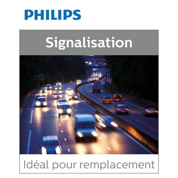 2 ampoules Philips premium W5W - Feu Vert