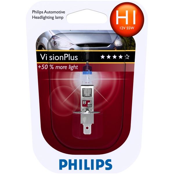 1 ampoule Philips premium X-treme Vision H1 - Feu Vert