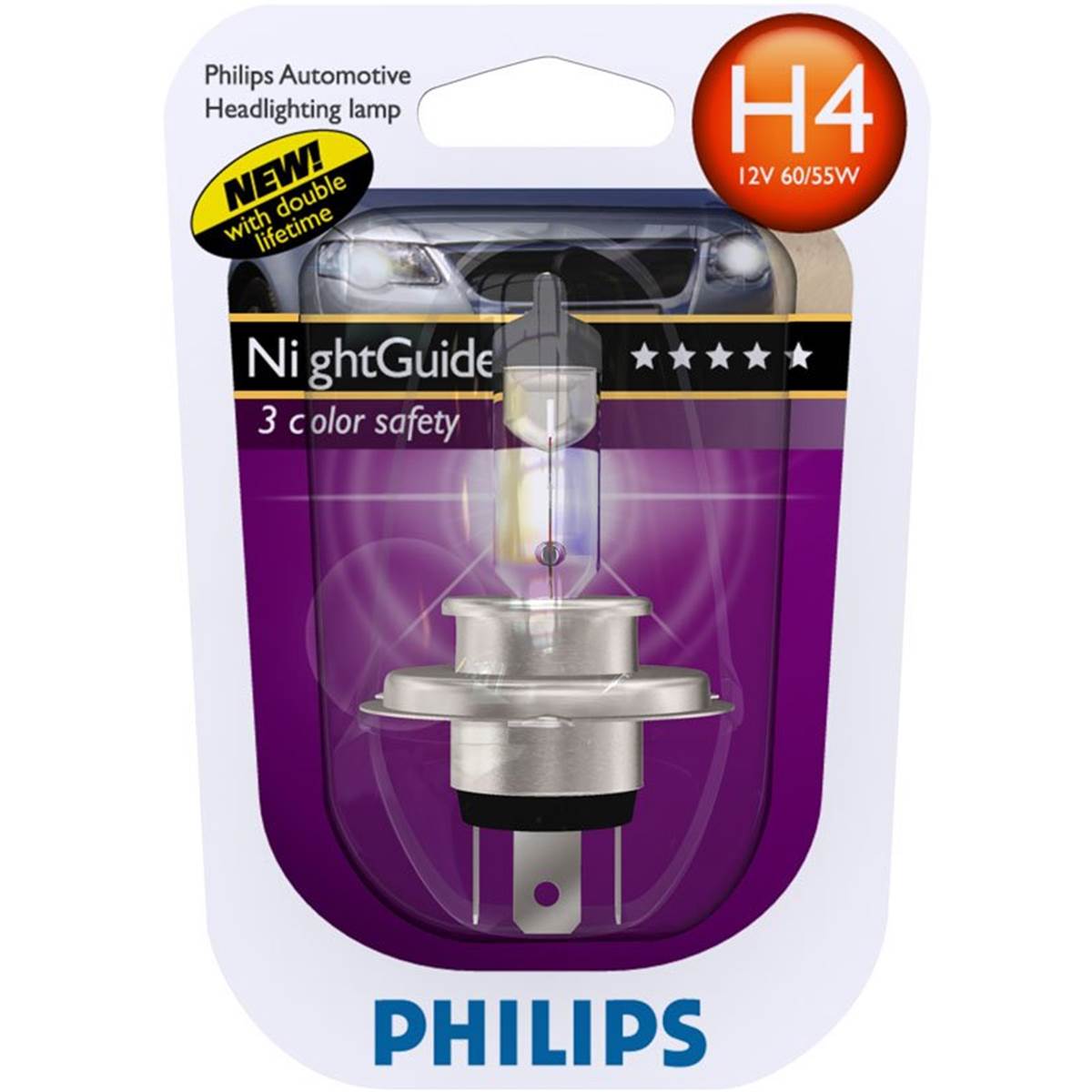 Ampoule Philips H4 Night Guide