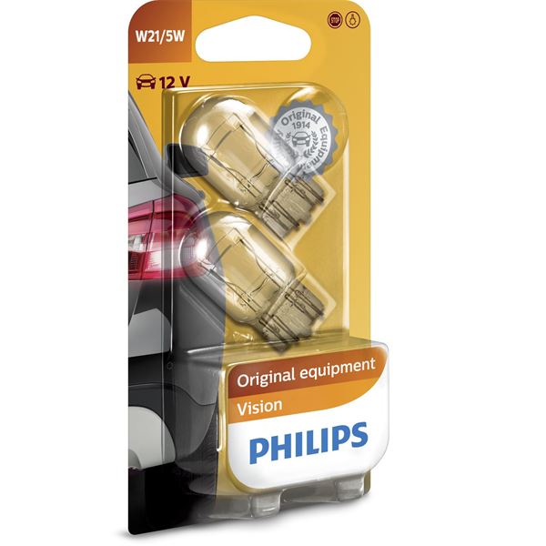 2 ampoules Philips premium W21/5W