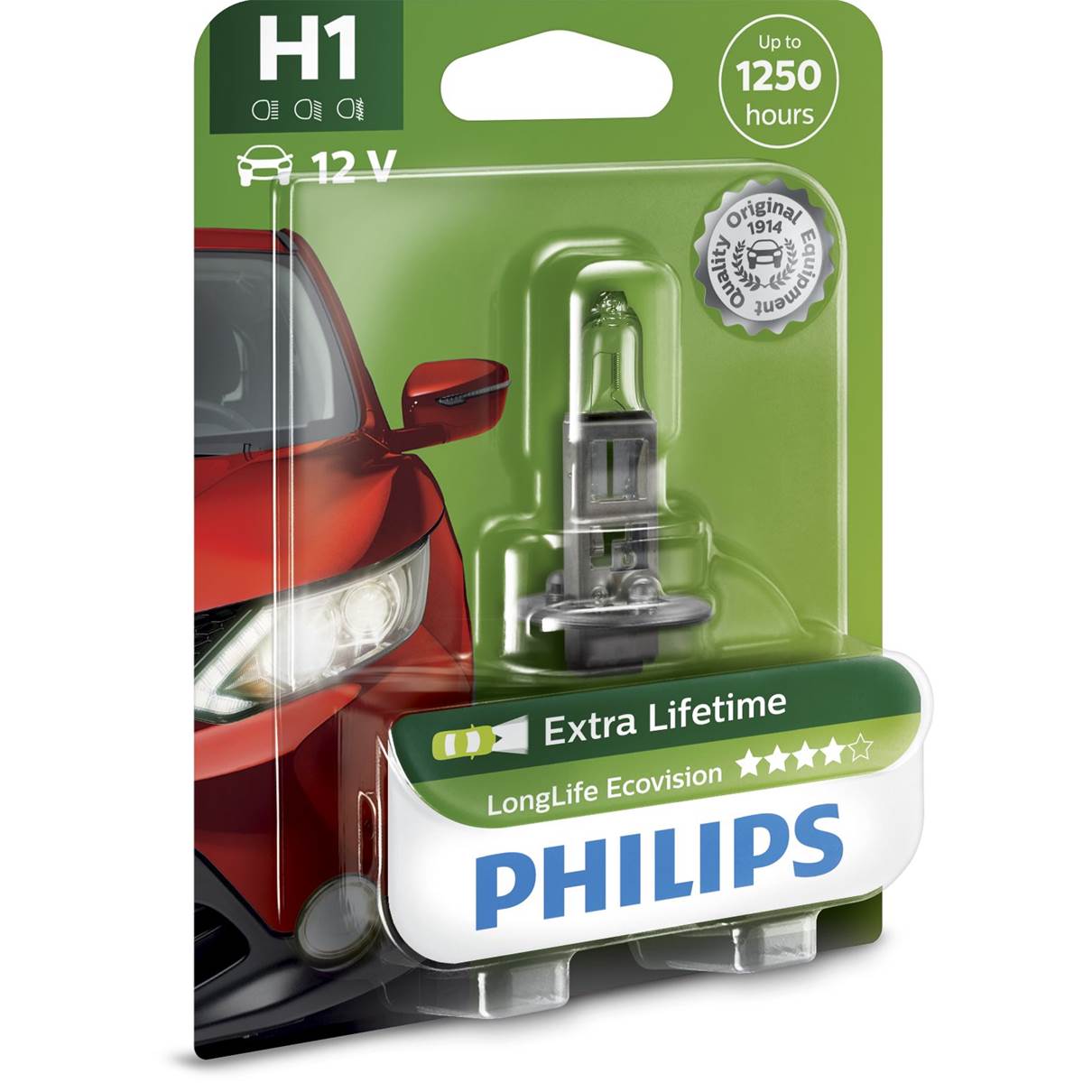 Ampoule Philips Premium Long Life Eco Vision H1