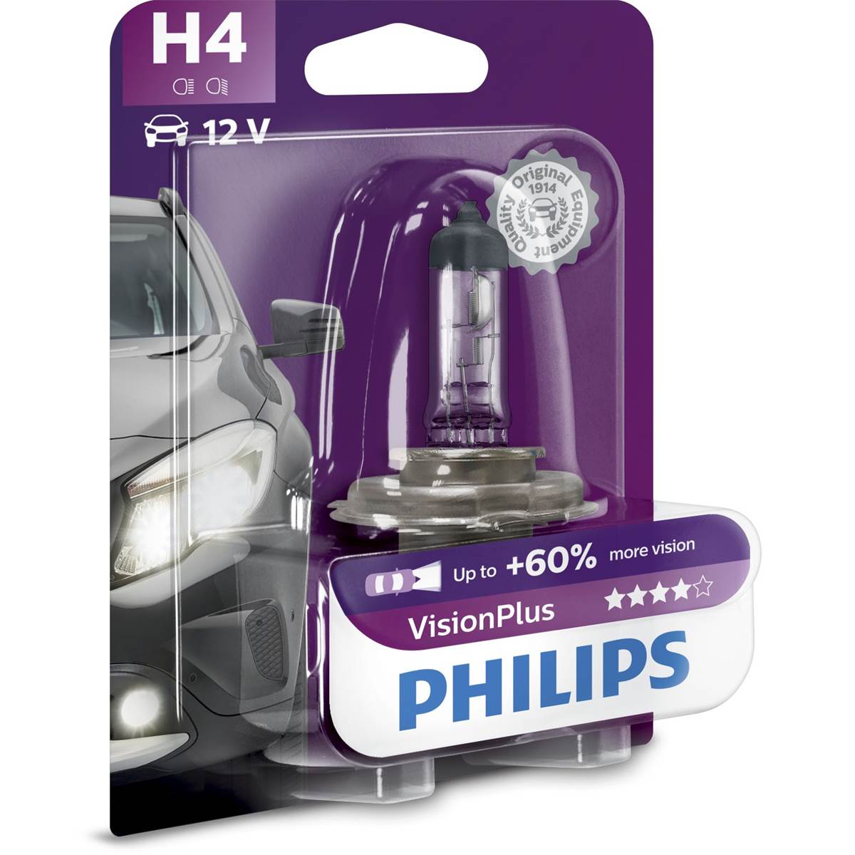 Ampoule Philips Premium Vision Plus H4