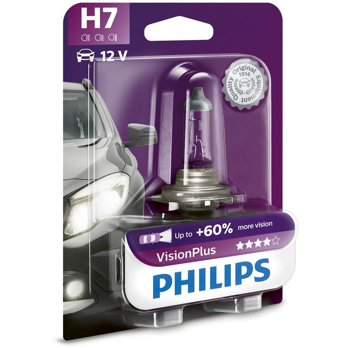 Ampoule Philips Premium Vision Plus H7