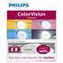 2 ampoules Philips premium Colorvision jaune H7