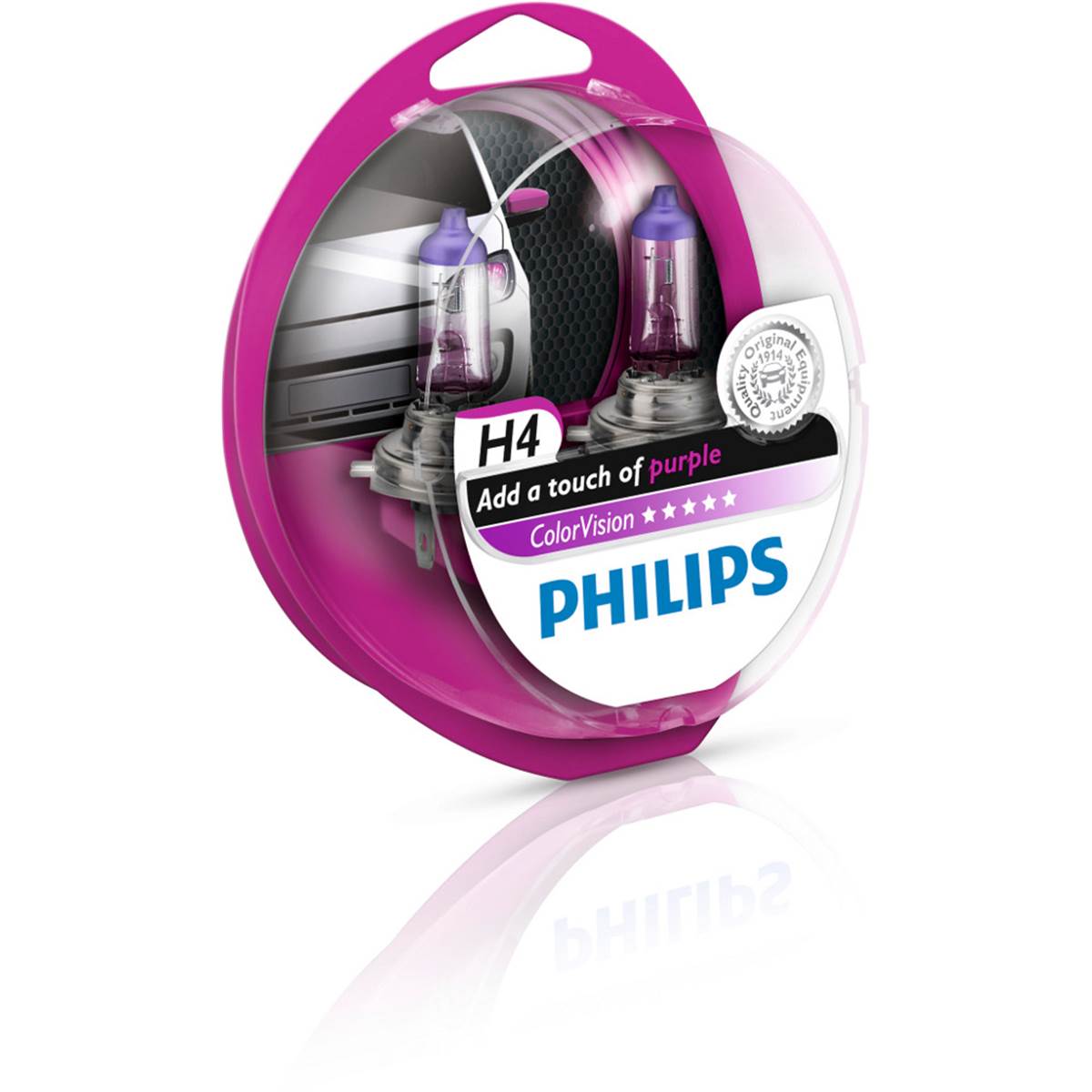 Ampoules (2 pièces) Philips Premium Colorvision Violette H7