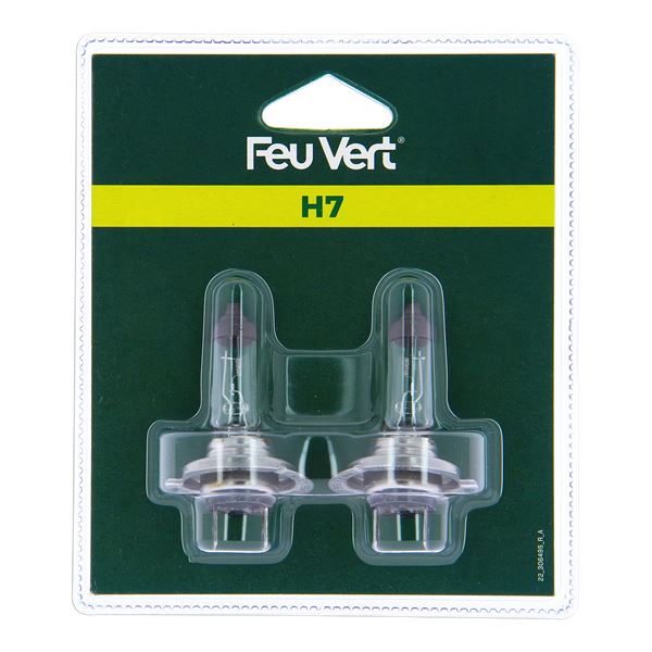 2 ampoules Feu Vert Premium effet Xenon H7 - Feu Vert