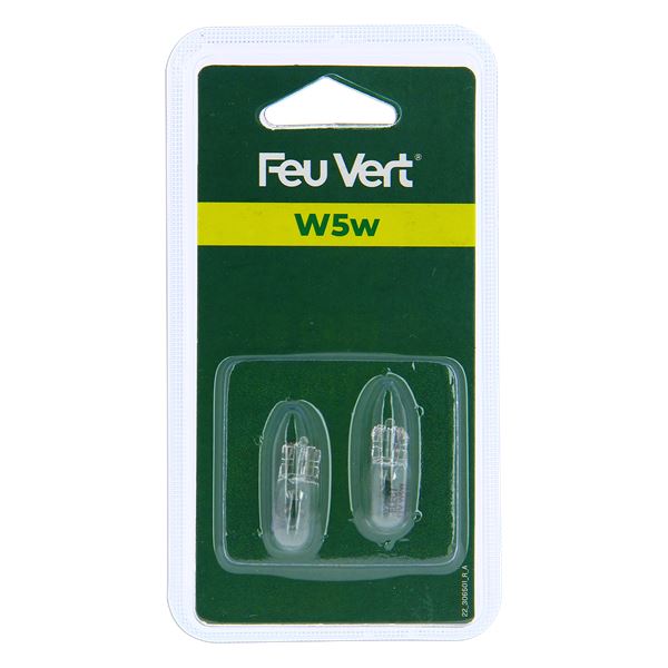 2 Ampoules Feu Vert W5W - Feu Vert