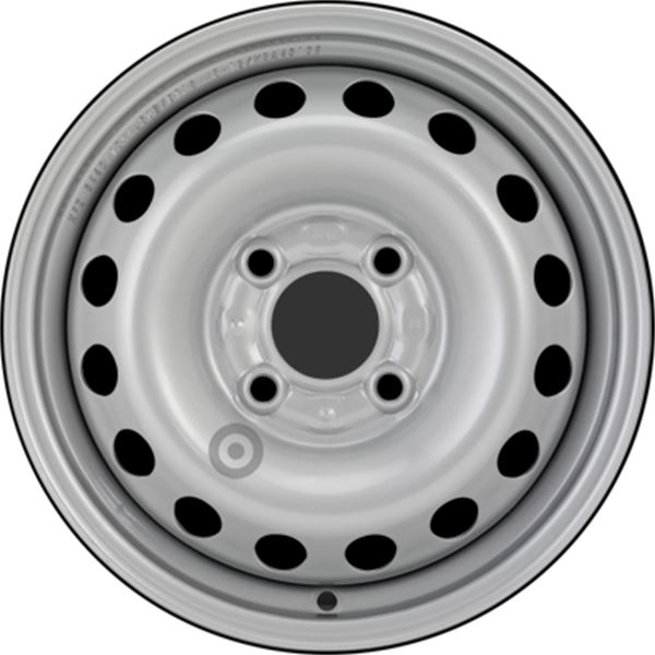 Jante tole Alcar Stahlrad 13 pouces Argent
