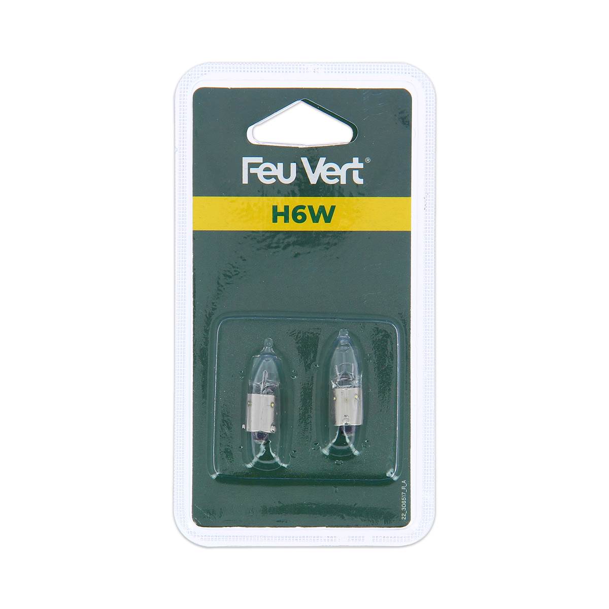 2 Ampoules Feu Vert H6W