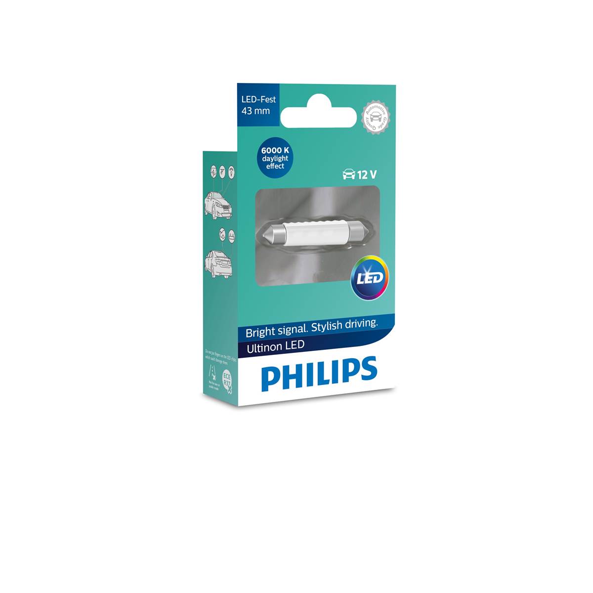 Ampoule Philips Premium Led 6000k C5w 43mm