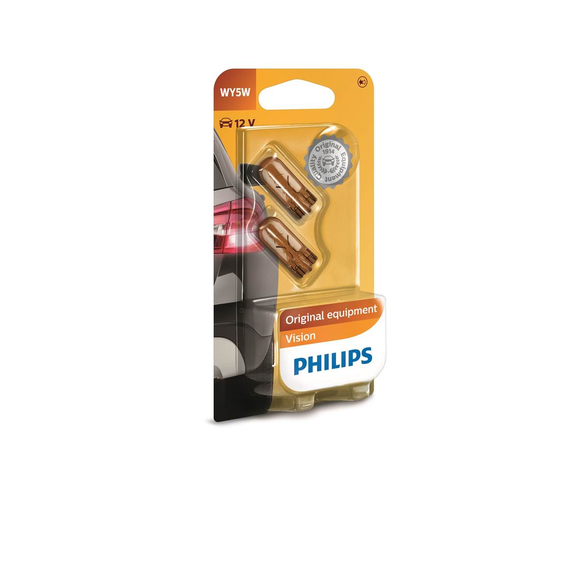 Ampoules (2 pièces) Philips Premium Vision Wy5w