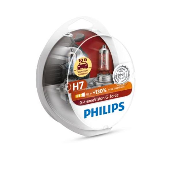 2 ampoules Philips premium X-treme Vision G-Force H7