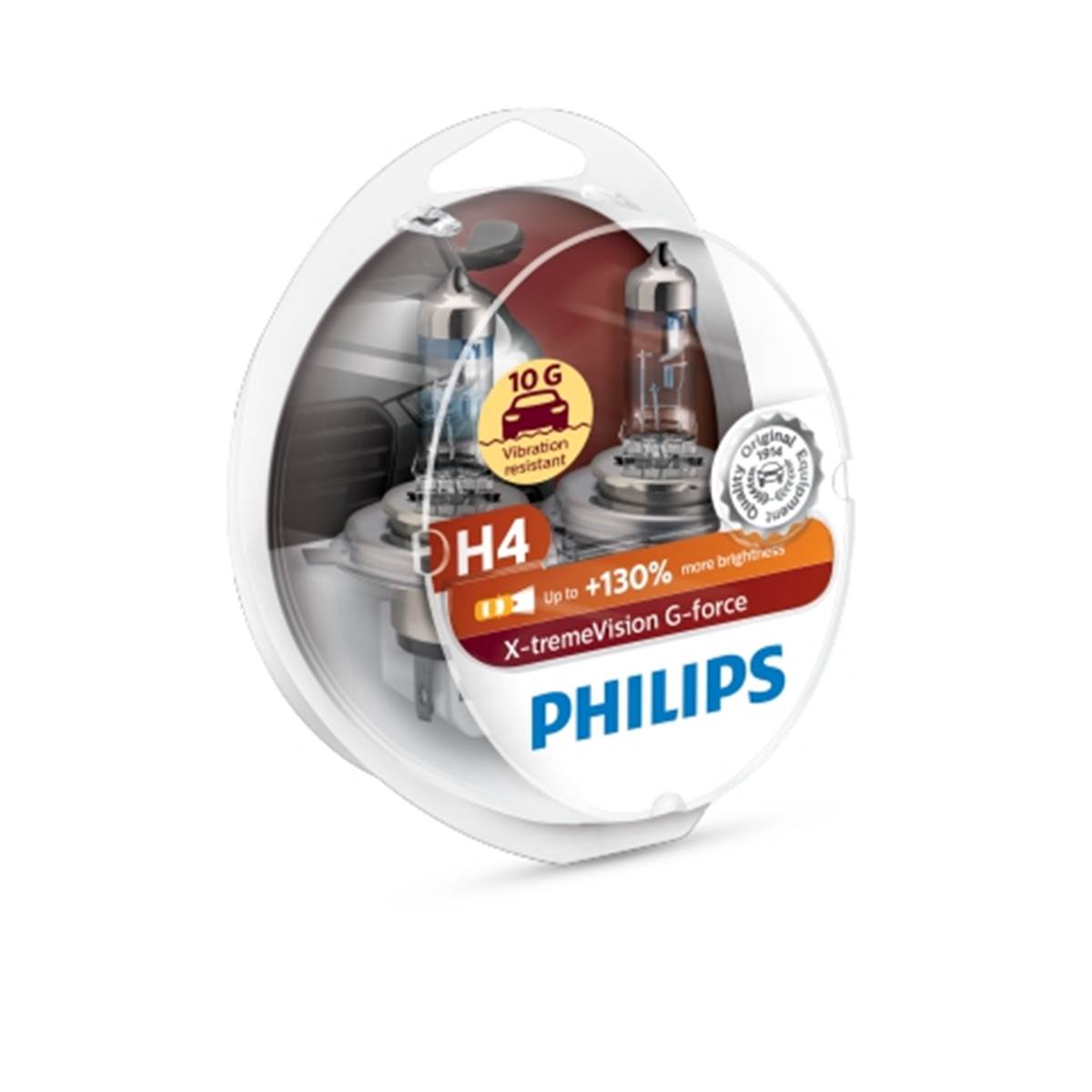 Ampoules (2 pièces) Philips Premium X-treme Vision G-force H4