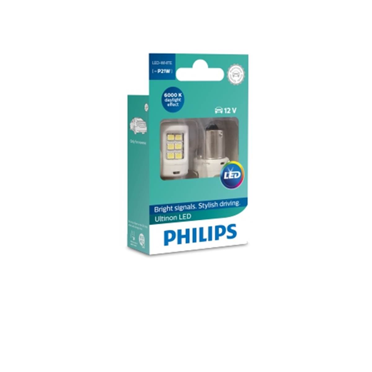 Ampoules (2 pièces) Philips Premium Led P21w Blanc