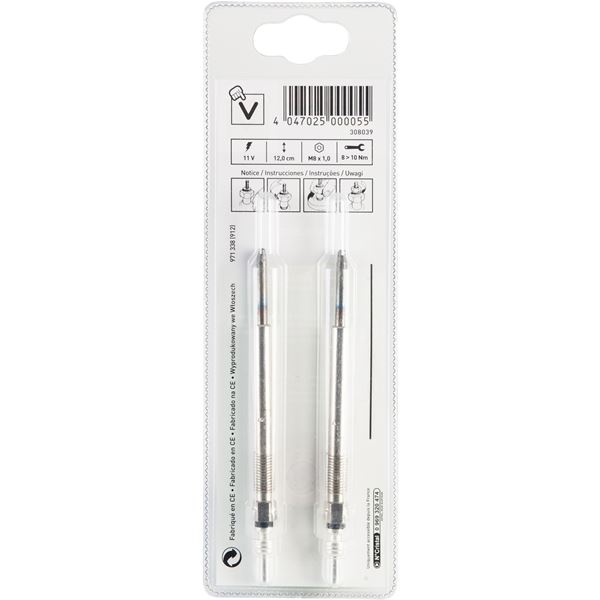 2 bougies de préchauffage Feu Vert V