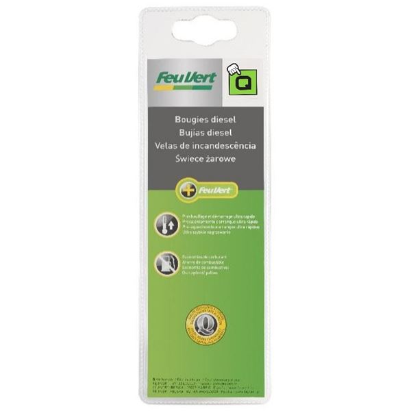 2 bougies de préchauffage Feu Vert Q