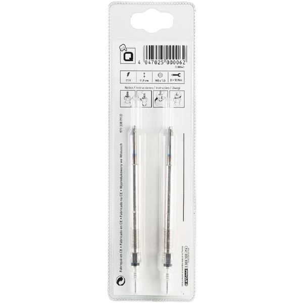 2 bougies de préchauffage Feu Vert Q