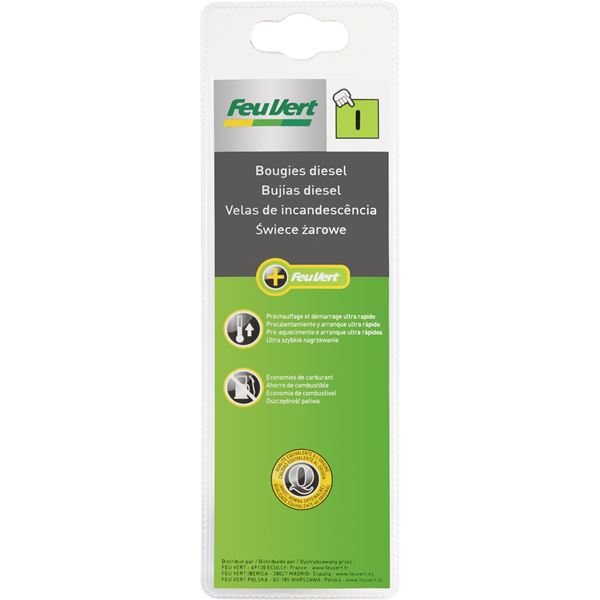 2 bougies de préchauffage Feu Vert I