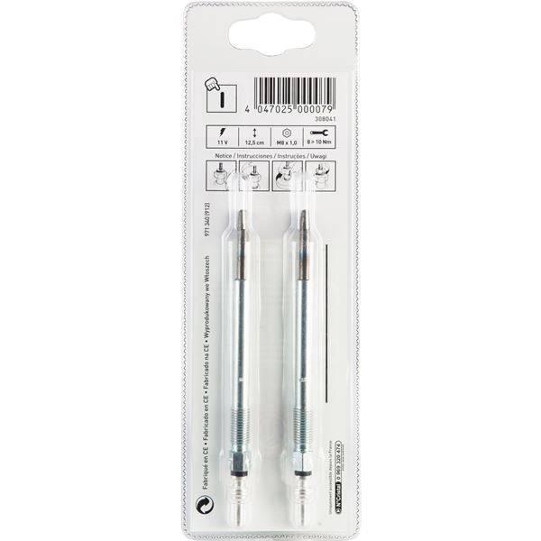 2 bougies de préchauffage Feu Vert I