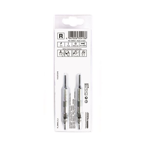 2 bougies de préchauffage Feu Vert R