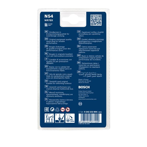 Bougies d'allumage Bosch Super 4 N°504