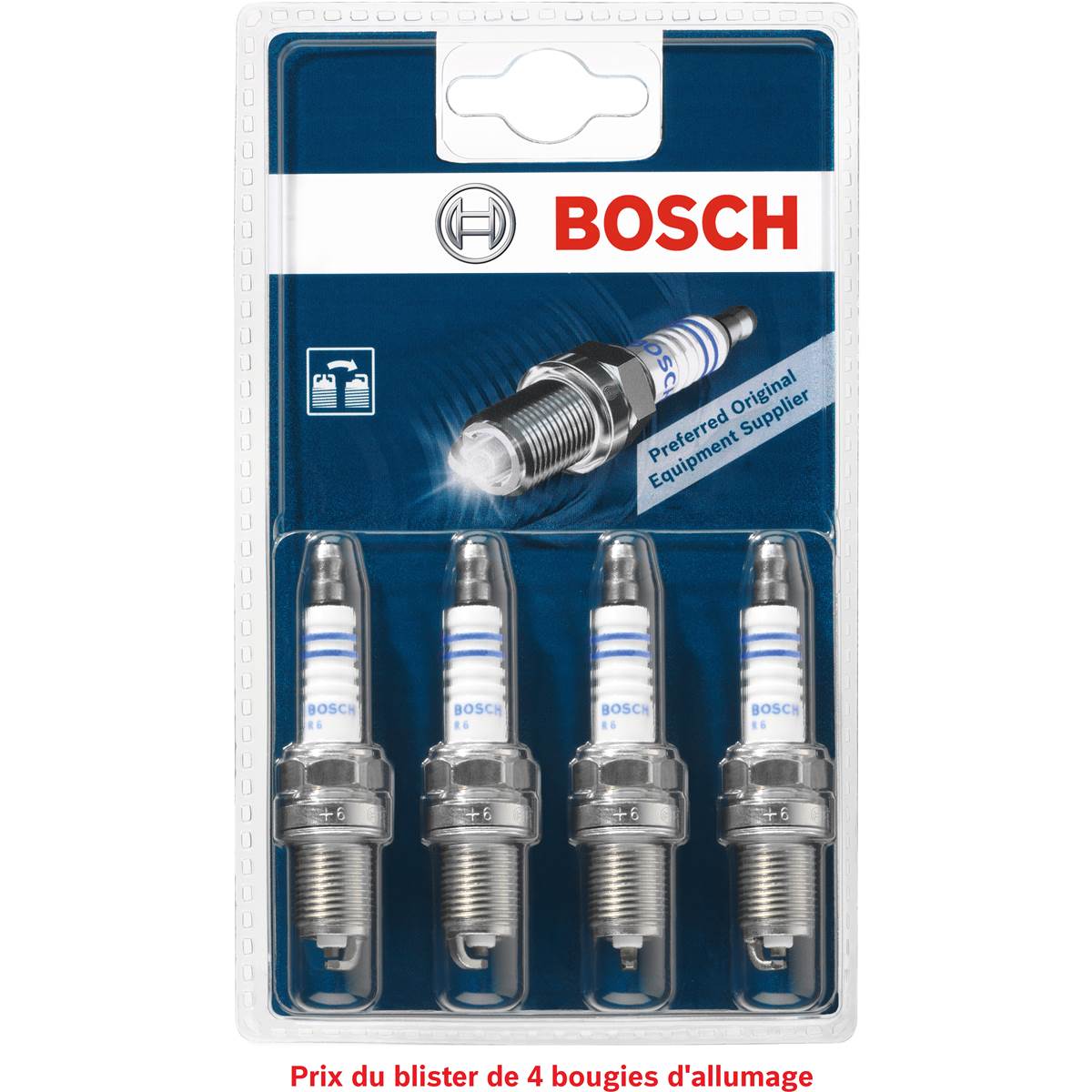 4 bougies d'allumage Bosch N°41