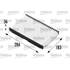 Filtre d'habitacle FH208 Valeo