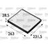 Filtre d'habitacle FH203 Valeo