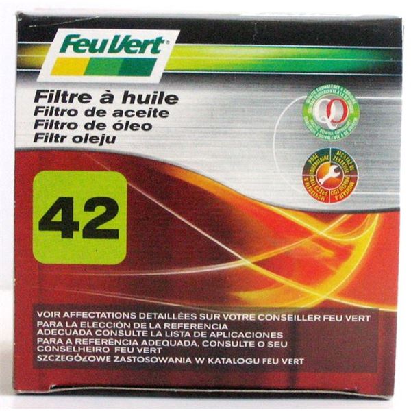 Filtre à huile Feu Vert N°42