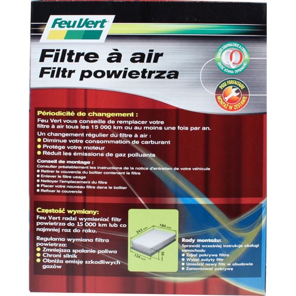 Filtre à air Feu Vert N° 924