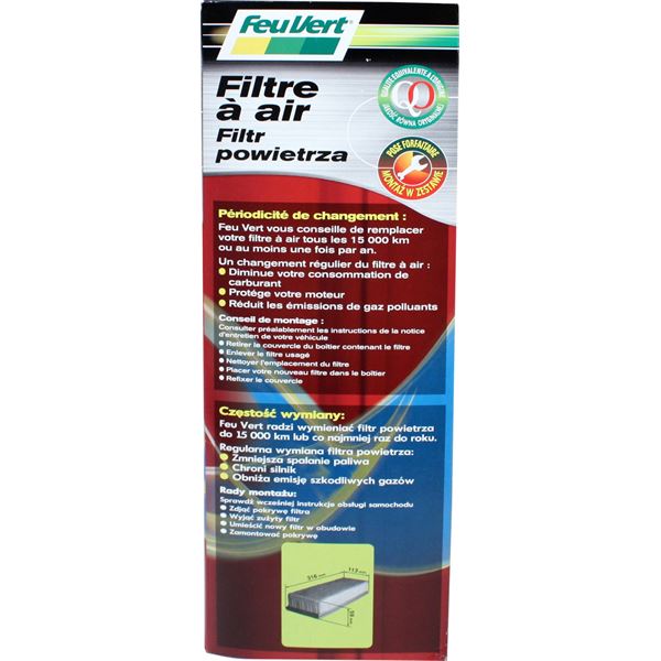 Filtre à air Feu Vert N° 925