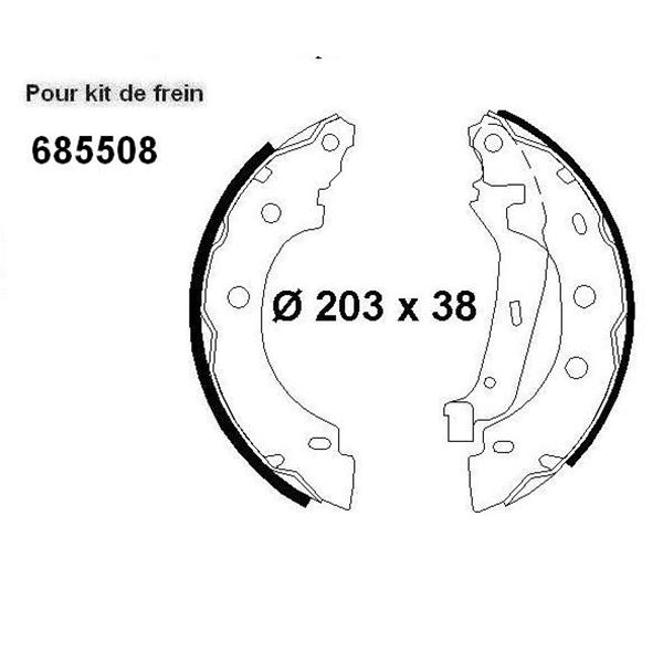 Kit de frein arrière prémonté SBS