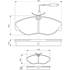 4 Plaquettes de frein avant Bosch BP013