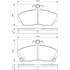 4 plaquettes de frein avant Bosch BP097