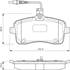 4 plaquettes de frein avant Bosch BP1007