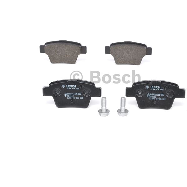 4 plaquettes de frein arrière Bosch BP1009