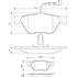 4 plaquettes de frein avant Bosch BP120