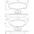 4 Plaquettes de frein avant Bosch BP163
