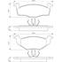 4 plaquettes de frein avant Bosch BP172