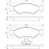 4 plaquettes de frein avant Bosch BP206