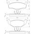 4 plaquettes de frein avant Bosch BP218