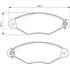 4 plaquettes de frein avant Bosch BP224