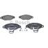 4 plaquettes de frein avant Bosch BP224