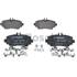 4 plaquettes de frein avant Bosch BP238