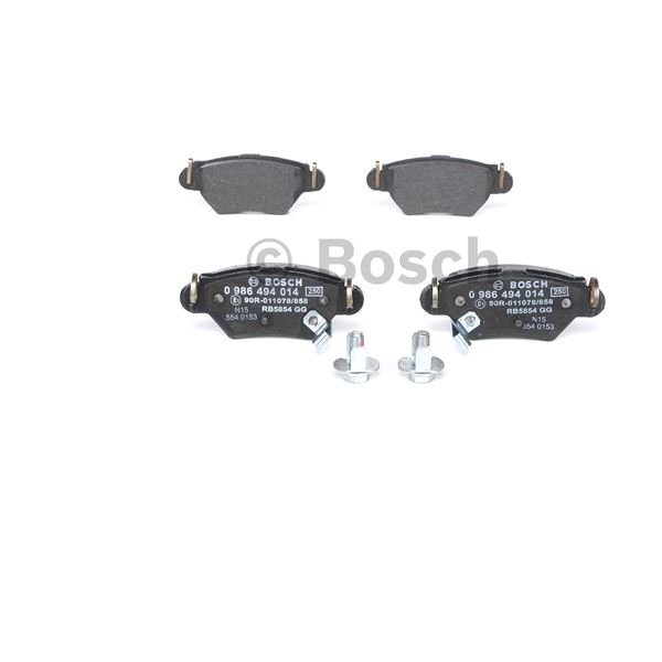 4 plaquettes de frein arrière Bosch BP246