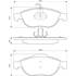 4 Plaquettes de frein avant Bosch BP266