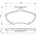 4 Plaquettes de frein avant Bosch BP267