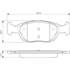 4 plaquettes de frein avant Bosch BP295