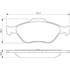 4 plaquettes de frein avant Bosch BP306